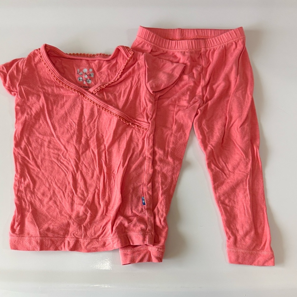 Kickee Pants Coral Kids Pajama Set